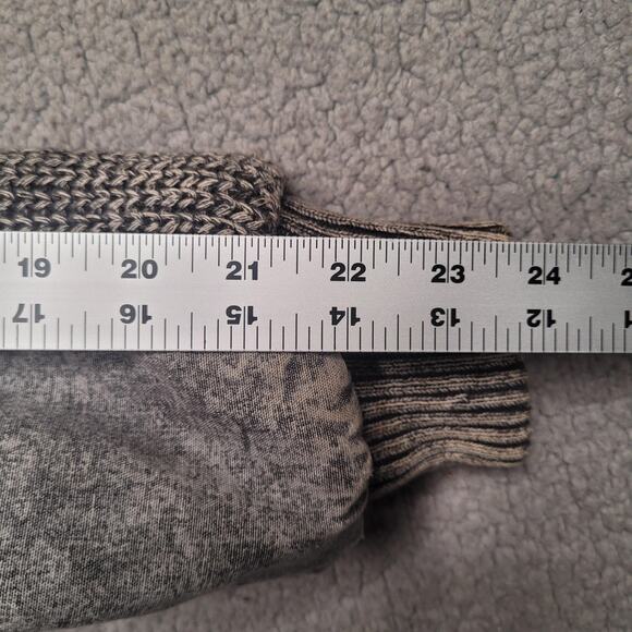 Vintage Prezzia Jacket Women Large Gray Denim Acid Wash Bomber Oversized 90s 80s - Picture 10 of 10